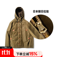 玩累了的孩子·經典軍甲板服 n1甲板 parka二代海復古夾克 2#橄欖綠 （日本朝日拉鏈） S -46