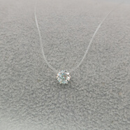 XUPING旭平首飾人魚(yú)之淚 時(shí)尚氣質(zhì)優(yōu)雅高級感項鏈送禮飾品 白鋯6爪 約40+5cm