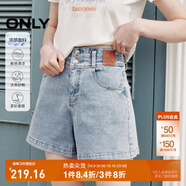 ONLY夏季時(shí)尚百搭高腰顯瘦A字短褲牛仔褲女|124243004 J32 210洗水牛仔藍(lán) S 160/64A