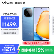 vivo Y200 GT 12GB+256GB 風(fēng)暴 國(guó)家補(bǔ)貼 6000mAh+80W長(zhǎng)續(xù)航大電池快充  第三代驍龍7 輕薄游戲手機(jī)