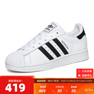 ADIDAS阿迪達(dá)斯韓國(guó)直郵貝殼頭運(yùn)動(dòng)休閑鞋 三葉草低幫休閑小白鞋男女 JH9976 白黑 36.5