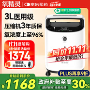 氧精靈3L升醫(yī)用制氧機(jī)家用吸氧機(jī)老人專用孕婦便攜氧氣機(jī)國家補(bǔ)貼323W