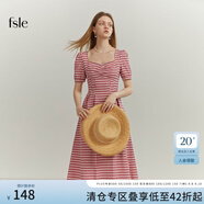 FANSILANEN范思藍(lán)恩22FS2124法式格子吊帶連衣裙女夏季長(zhǎng)款甜美氣質(zhì)顯瘦裙子 長(zhǎng)款紅白格 XL