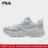 斐樂（FILA）銀齒鞋老爹鞋女鞋新款復(fù)古跑步鞋銀色運(yùn)動(dòng)鞋休閑鞋慢跑鞋 【女】南極灰/銀器灰-AS 35.5
