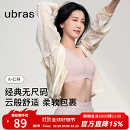 ubras【虞書欣同款】小奶皮云朵隱形無尺碼內(nèi)衣女粉底液文胸透氣無痕 【經(jīng)典】蘭花煙色 均碼 【新背勾】100-130斤/A-C杯