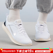 耐克（NIKE）官方 女鞋 25秋新款赤足12FLEX軟底輕盈跑步鞋緩震透氣休閑鞋子女 金屬銀&白/赤足12 40