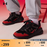 安德瑪（UNDERARMOUR）春夏Forge Runner男女情侶柔韌運動(dòng)休閑鞋6003967 黑色002 40