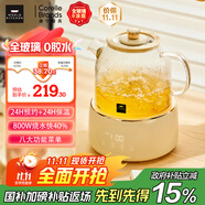 World Kitchen康寧養(yǎng)生壺 全玻璃恒溫壺煮茶壺煮茶器1L 辦公室保溫壺家用花茶壺燒水壺電熱水壺煮水壺送禮自用 【標準款】【24小時預(yù)約丨自動保溫】 1L