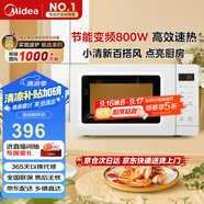 美的（Midea）變頻小清新微波爐 液晶屏幕 磨砂面板 小型20L家用 匠心工藝（PM2002）