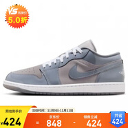 耐克NIKE男子休閑鞋喬丹AJ1 JORDAN 1低幫運(yùn)動(dòng)鞋HF3148-011藍(lán)灰44.5