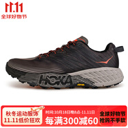 HOKA ONE ONE Speedgoat4低幫跑步鞋男款黑灰 42