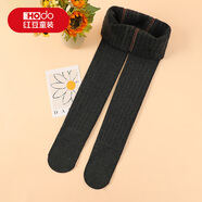 紅豆女童打底褲秋冬季兒童加絨加厚外穿保暖褲女孩寶寶親膚百搭褲子 加絨款-灰色連腳 140 (XL)