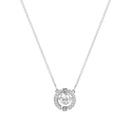 SWAROVSKI施華洛世奇跳動(dòng)的心閃耀鎖骨鏈項(xiàng)鏈女 銀鏈白鋯石-5286137