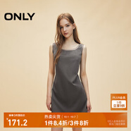 ONLY秋季精致設計感拼接顯瘦無(wú)袖短裙連衣裙女|124307054 G51 中花紗灰 L (170) 88A