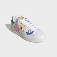 阿迪達斯 （adidas）Stan Smith 史密斯復古百搭金字淺綠尾LOGO小白鞋 EF4257 FX5653 涂鴉 35.5