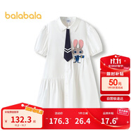 巴拉巴拉女童裙子兒童連衣裙2025夏條紋襯衫裙子208225111047