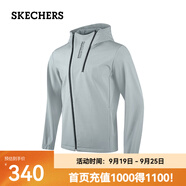 斯凱奇（Skechers）梭織連帽外套 P423M151 寒灰色/03KR M