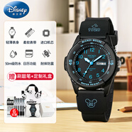 迪士尼（Disney）學(xué)生手表男初中生高中兒童12-16歲青少年中考考試專用手表機(jī)械 米奇活力藍(lán)【雙日歷-進(jìn)口機(jī)芯】