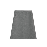 秋冬特價(jià)秋冬季新款毛呢半身裙女韓版包臀中長(cháng)款裙子93321 灰色 S
