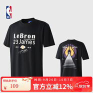 NBA湖人詹姆斯4萬(wàn)分紀念男夏季運動(dòng)休閑潮流純棉寬松短袖男士T恤 湖人隊/勒布朗詹姆斯 M