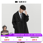 伯爵卓爾【發(fā)熱&抗皺】通勤風(fēng)衣男士中長款加內(nèi)膽羽絨外套男2025秋冬新款 月夜黑 【II代升級(jí)-發(fā)熱 / 抗皺】 L (175)