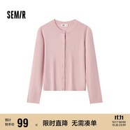 森馬（Semir）森馬陳都靈針織開衫女美利奴羊毛衫24冬新款內(nèi)搭保暖109724106001