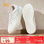 361°運(yùn)動(dòng)板鞋女秋冬季鞋子經(jīng)典厚底小白鞋低幫軟底休閑鞋682516629-3