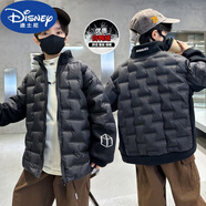 迪士尼（DISNEY）反季清貨男童服白鴨絨冬季2025新款中大童外套保暖冬裝男孩子 3071男童服冬裝黑色 130