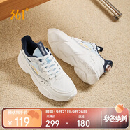 361°運動鞋男秋季網布復古輕便厚底休閑老爹跑步鞋子男672036763-5