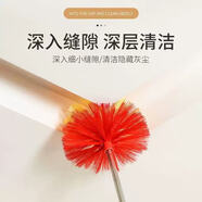 易工鼎 除塵天花掃 屋頂?shù)蹴斕旎ò鍜甙?可伸縮雞毛撣子掃蜘蛛網(wǎng)清潔刷掃神器 2.6m鋼桿球形掃