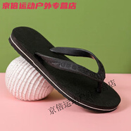潮思匯泰國星馬人字拖橡膠底耐磨防滑防臭夏季男孩潮流夾腳越南涼鞋拖鞋 黑色 威格拖鞋 10.5號(適合41-42碼)