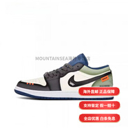 耐克（NIKE）球鞋定制JordanAJ1板鞋潮流簡(jiǎn)約魅影AWG高街復古籃球鞋男款紫黑白 (Team94-機能竹林) 44 支持鑒定 假一賠十