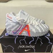 NBA CARES-NIKE新款JA3藕粉紫籃球鞋莫蘭特3代搭配緩震氣墊實(shí)戰防滑運動(dòng)靴 JA3-灰白橙 配置前后雙氣墊 36  偏小半碼