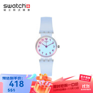 斯沃琪（Swatch）【京東奧萊】瑞士手表小巧時(shí)尚男女石英腕表 LK396 純凈天藍(lán) 25mm LK396 純凈天藍(lán)