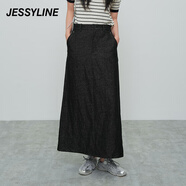 Jessy line中長款牛仔半身裙512212199 灰 L