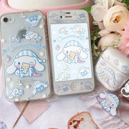 MPPMCK1115promax適用5s蘋(píng)果12手機殼iPhone7P學(xué)生備用機4S卡通鋼化彩膜6S 晚安玉桂狗手機殼+卡通膜 IPhone6SPLus