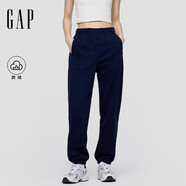 蓋璞女裝2025秋季新款抓絨松緊腰運動(dòng)褲衛褲簡(jiǎn)約百搭束腳褲793857