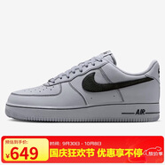 耐克NIKE男子休閑板鞋空軍一號 AIR FORCE 1運動(dòng)鞋HQ2037-004黑灰40