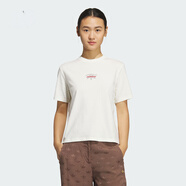 阿迪達斯新款三葉草賽車風棉質 女子短袖T恤 KG6680 C KG6680 XS