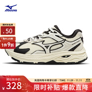 美津濃（MIZUNO）【RACER S 1.0】軟底輕便運(yùn)動(dòng)跑步鞋男女同款緩震透氣休閑慢跑鞋 03/熊貓色 40.5 (260mm)