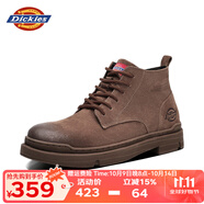 Dickies馬丁靴男靴2025秋冬靴子男英倫風(fēng)短靴簡(jiǎn)約百搭高幫男鞋情侶工裝鞋 棕色【男女款】 39