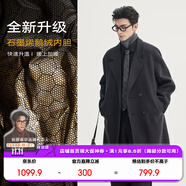 伯爵卓爾高端全羊毛雙面呢大衣100%男士2025秋冬季新款中長(zhǎng)款通勤男裝外套 暴雨灰 【二代升級(jí) - 石墨烯 / 鵝絨內(nèi)膽】  L (175)