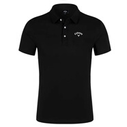 GOLF高爾夫短袖t恤男速干彈力golf球衣夏季透氣休閑運(yùn)動(dòng)裝男士 經(jīng)典黑 3XL