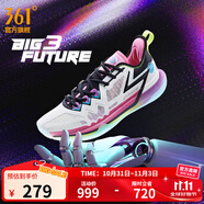 361°男鞋籃球鞋【BIG3 future】約基奇實(shí)戰(zhàn)緩震耐磨碳板運(yùn)動鞋 FUTURE 未來 40.5