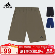 阿迪達斯（adidas）童裝25夏季兒童梭織短褲男童女中大童速干涼爽運動休閑褲子KG3132