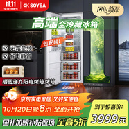 索伊528升 全嵌入式冰箱隱藏式雙開門變頻雙循環(huán)一級能效底部散熱內(nèi)嵌式超薄鑲櫥柜對開門電冰箱 【K7G單臺全冷藏】306升全嵌款