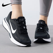 耐克（NIKE）女鞋跑步鞋 2025新款秋冬Journey Run慢跑鞋緩震輕便透氣運動(dòng)鞋 001-黑白 37.5