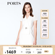 PORTS寶姿春夏女裝假兩件包臀連衣裙ALM8D180KWB008 奶白色-1 XXS (0)