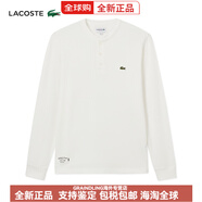 LACOSTE法國鱷魚(yú)男裝25秋季新款時(shí)尚長(cháng)袖正肩亨利領(lǐng)T恤TH0035 70V/米白色 3XL 8