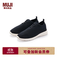 無印良品（MUJI）男女通用 棉質(zhì) 運動鞋（男士/女士）無性別 男款女款 黑色 235mm/37碼（2.0）